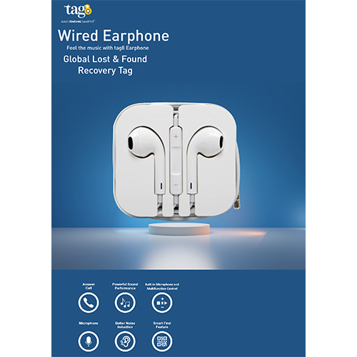 Wired Earphone Recovery Tag - High-quality Pp Material, Durable And Slim Design For Personal And Commercial Use