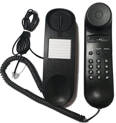 BEETEL B-25 - Wall Mountable Landline Phone | Ringer Volume Control Switch, Tone/Pulse Switchable, Redial, Pause, Flash Features