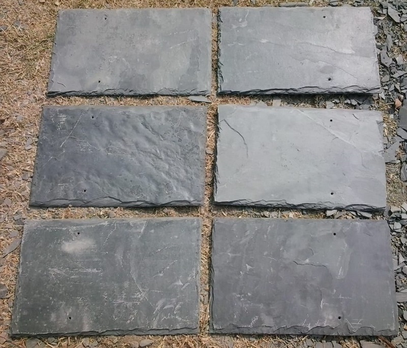 Indian Black Slate Roofing Stone - Size: 15x30
