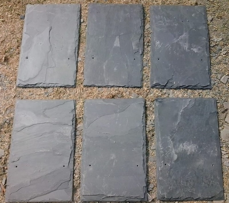 Indian Black Slate Roofing Stone - Size: 15x30