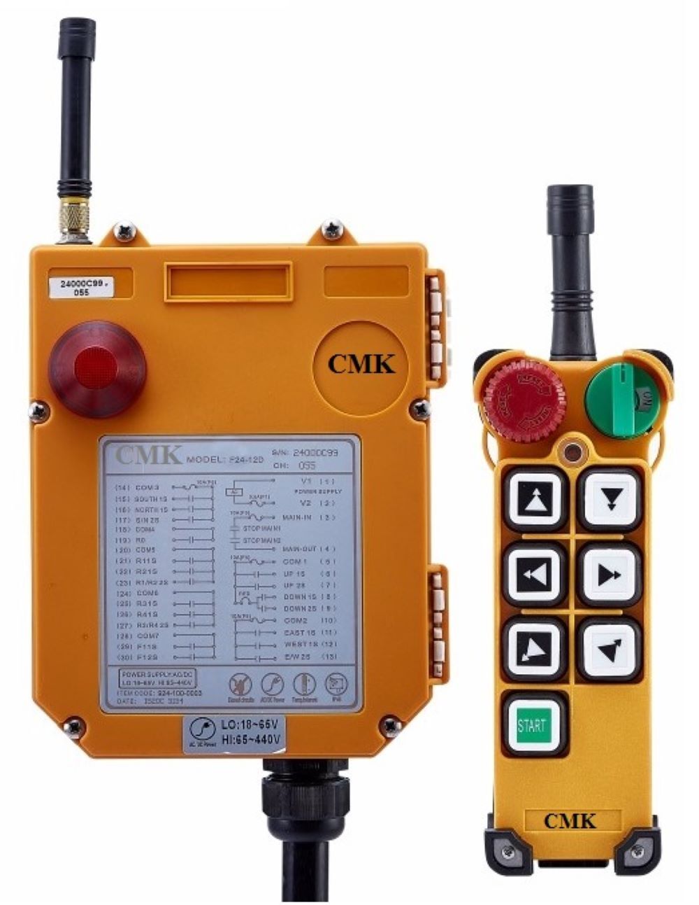 F24-4s Wireless Remote Control - Color: Orange