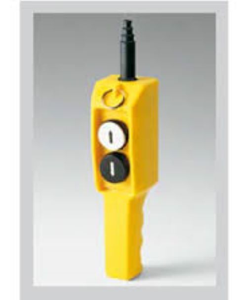 Crane Pendant Station - Nema 4x Enclosure, Ip65 Rated, 5a At 120vac, -15c To 70c | Compact Safety Yellow, Neoprene Booted Buttons, Shock Resistant