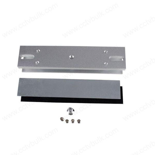 U Bracket - Aluminum Material, 90 Degree Opening Mode, Silver Color | Suitable For Magnetic Lock Series, Easy To Install, Perfect For Wooden And Metal Doors