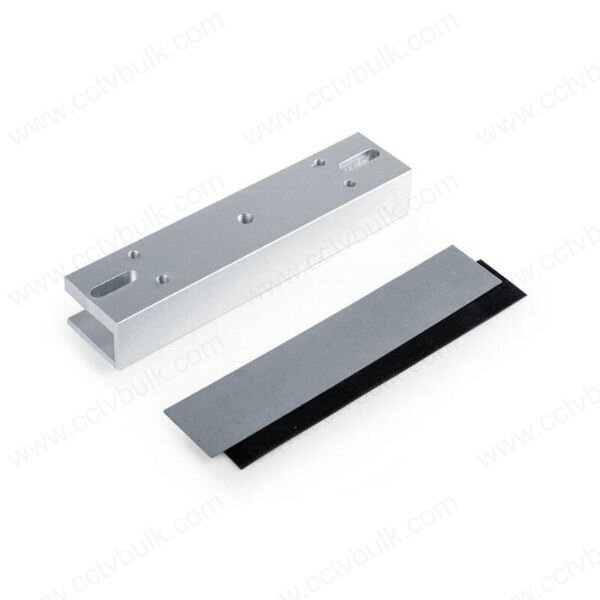 U Bracket - Aluminum Material, 90 Degree Opening Mode, Silver Color | Suitable For Magnetic Lock Series, Easy To Install, Perfect For Wooden And Metal Doors