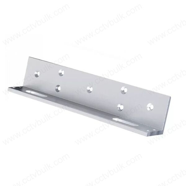 L Bracket - High Strength Aluminum, 90 Degree Opening For Wooden And Metal Doors | Includes 1 L Bracket And 5 Screws, Easy To Install, Compatible With Electromagnetic Lock