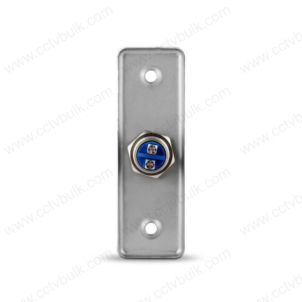 I S S Switch - Silver Stainless Steel Shell, 50,000 Click Durability | Works With Most Access Control Keypads, Flush Mounting Design