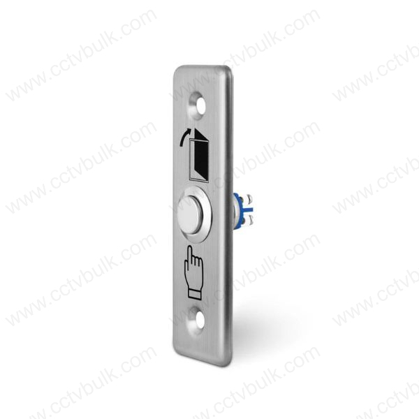 I S S Switch - Silver Stainless Steel Shell, 50,000 Click Durability | Works With Most Access Control Keypads, Flush Mounting Design