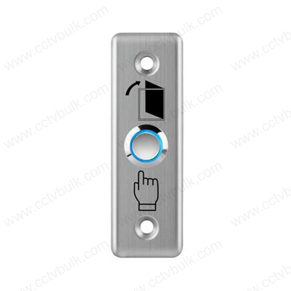 I S S Switch - Silver Stainless Steel Shell, 50,000 Click Durability | Works With Most Access Control Keypads, Flush Mounting Design