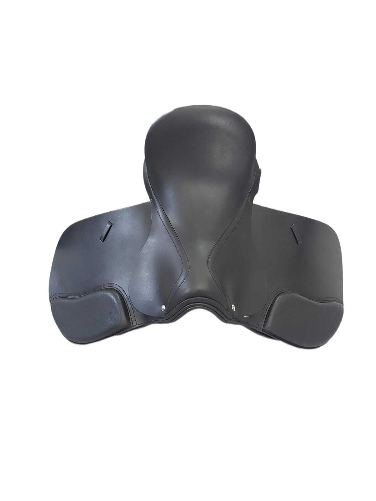 Leather Jumping Saddle - Color: Black