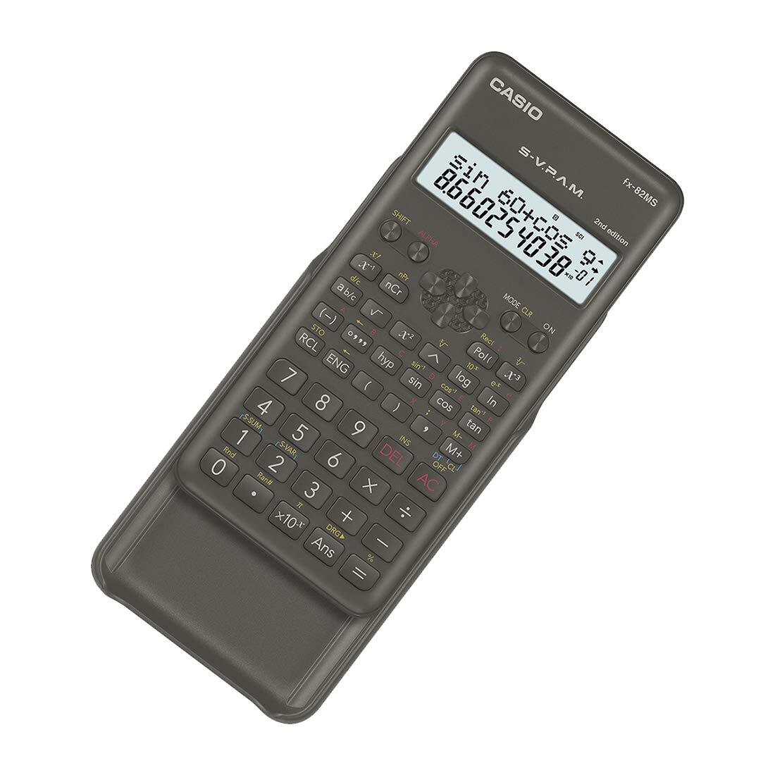Fx 82 Ms Scientific - Non-programmable Scientific Calculator, Drop-resistant Body, Water-resistant Key Printing, Sleek Design, 3 Year Warranty