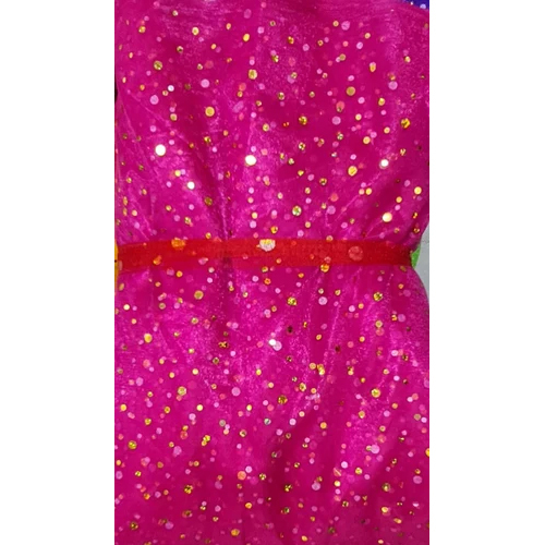 वॉशेबल होलोग्राम टिकली टिशू नेट फ़ैब्रिक