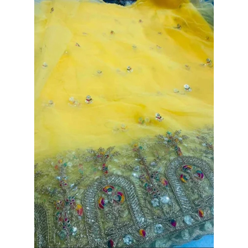 वॉशेबल एम्ब्रॉयडरी नेट फ़ैब्रिक