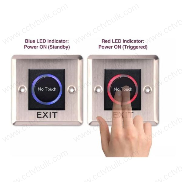 No Touch S S Exit Switch Square