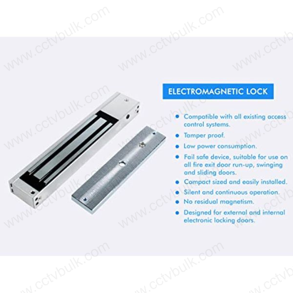 Em Lock - 600lbs Holding Strength, Suitable For Wooden/aluminum/glass Doors - Operates On 12v Power