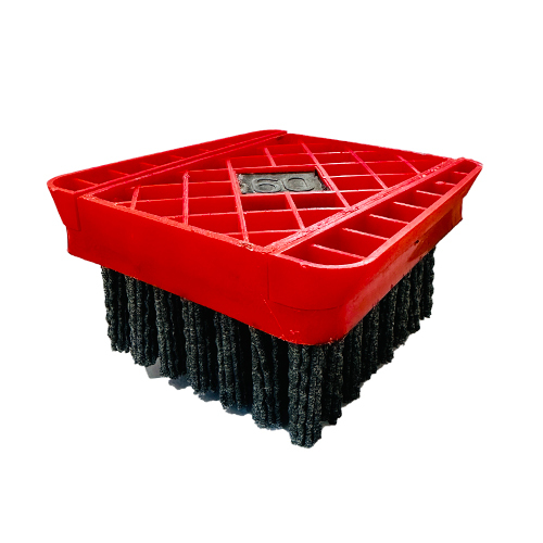 Industrial Ff Reversible Leather Brush - Durable Plastic, Different Sizes Available, Black Color | Ideal For Cleaning Marble, Sandstone, And Granite