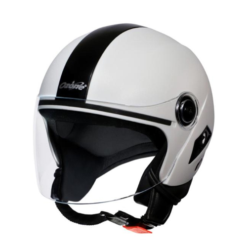 Plastic And Fibreglass Bizare Ls Eco White Color Helmet