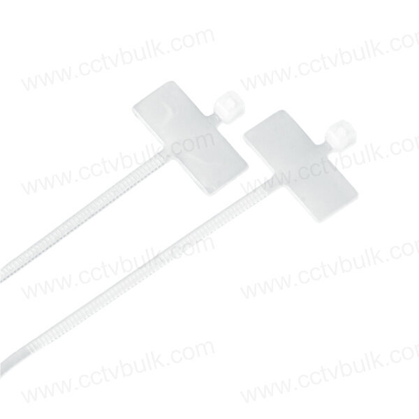 Marking Cable Tag Tie 4 Inch - Nylon, 100x2.6mm, White | Anti-aging, Anti-corrosion, High Toughness, Good Insulation, Anti-acid