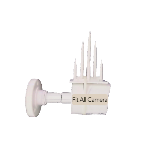 Cctv Camera Protector Abs Plastic 10set - White Color, Multi-purpose Deterrent For Monkeys & Birds | Simple Installation With Cable Ties