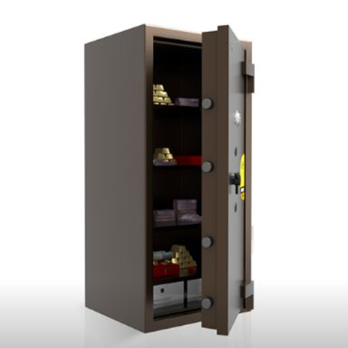 Defender Aurum Nx Safe - 57x52.1x65.2 Cm | 380 Kg, Fire & Burglary Resistant, Premium Full-wielded Seamless Body, Torch & Drill Resistant, Enhanced Security With Double Duty Barrier Material
