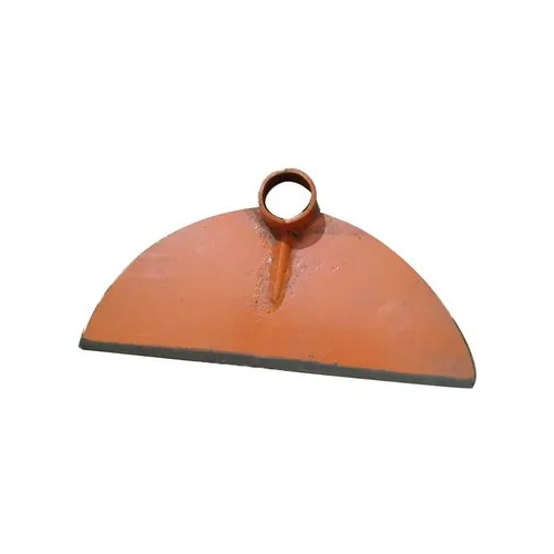 Half Moon Hoe Garden Tools - Mild Steel, 10 Mm Size, Polished Orange Finish | Hoes Suitable For Gardening Applications