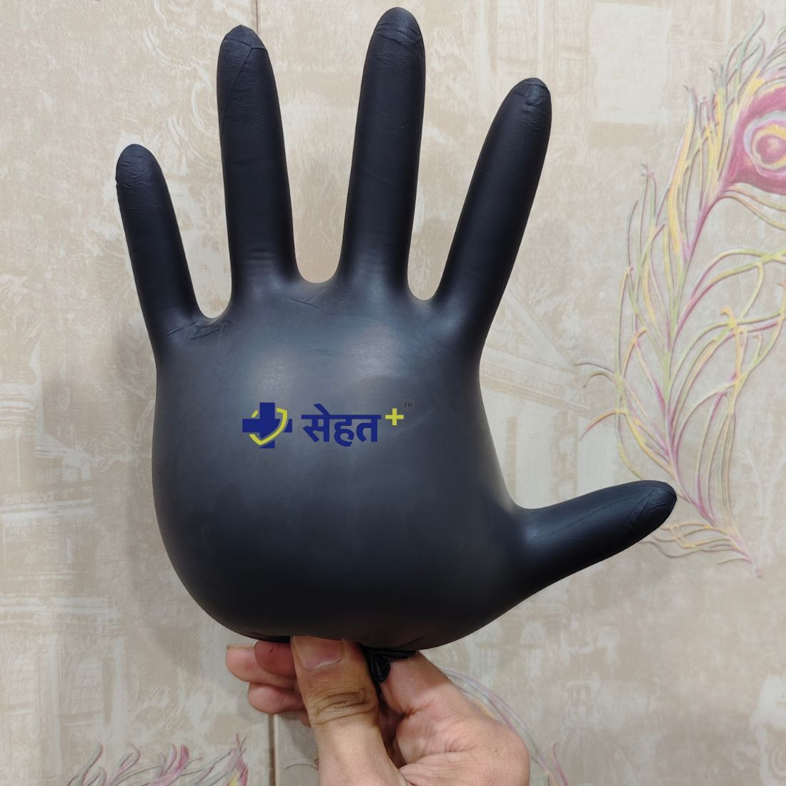 Sehat Plus Nitrile Examination Gloves - A Grade Waterproof Medical Gloves | Eco-friendly, Non-chlorinated, Full-fingered, Disposable For Daily Life, Kitchen, Medical, Industrial, Laboratory, Food Industry, And Chemical Protection