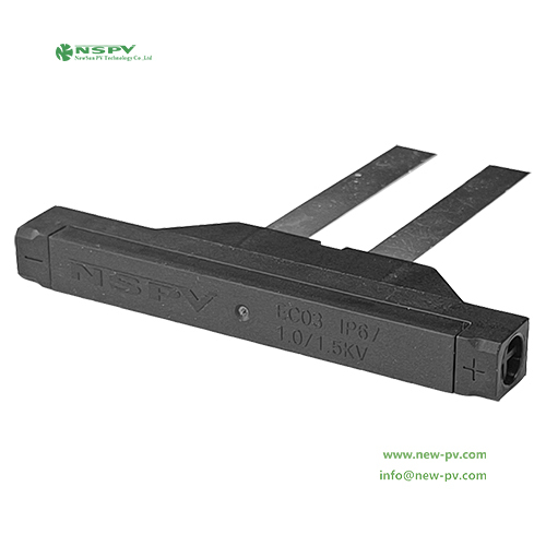 Edge Solar Panel Connectors 1000v 1500v Pv Panel Connector For Bifacial Solar Panels - Color: Black