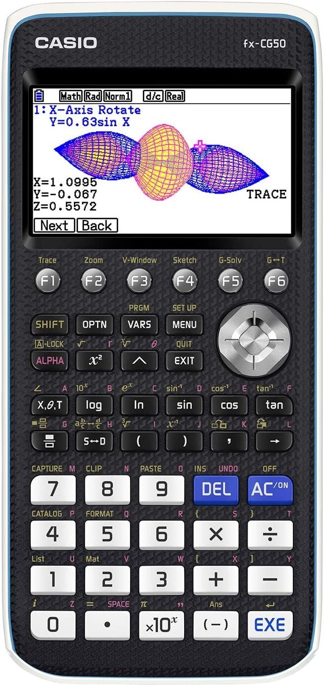 Calcula Fx Cg 50 - Graphic Calculator With 2900+ Functions | Advanced Algebraic, Trigonometric, And 3d Graphing Features, Usb App Transfer