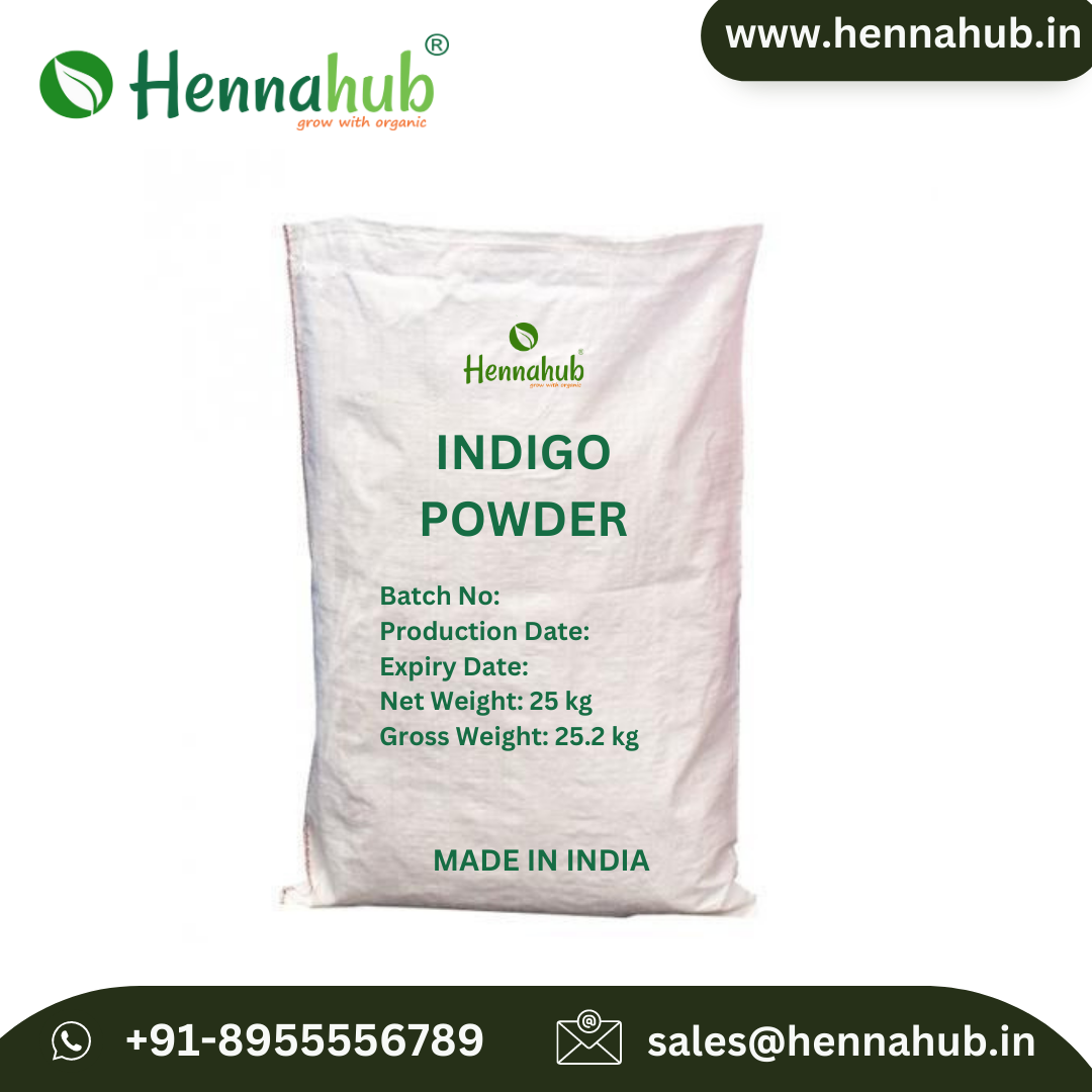 Authentic Indigo Powder Suppliers' Essential For Traditional Hair Color - 100% Natural Herbal Extract, Green Powder, Flower & Leaf Part, 1 Ton/day Capacity, Shelf Life 1 Year, Eco-friendly Packaging Options