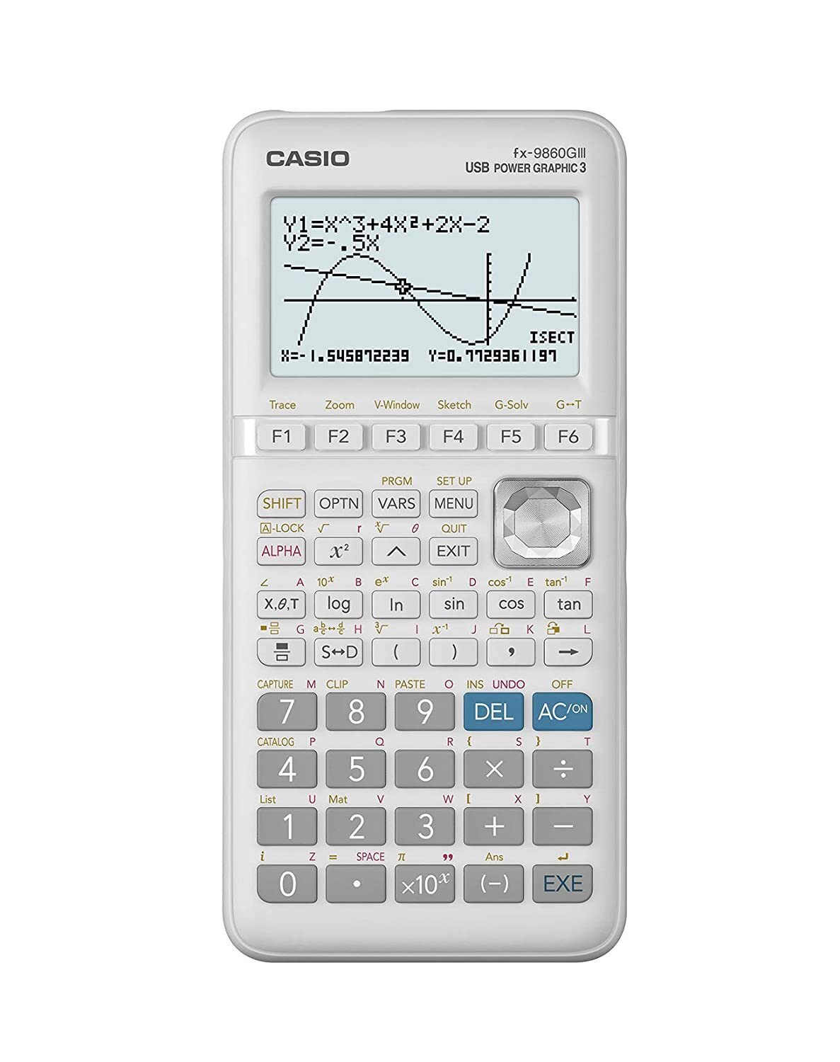 Casio Graphic Calculator Fx 9860 G Iii - 2900 Functions, Built-in Python Programming & Multi-graphing Features