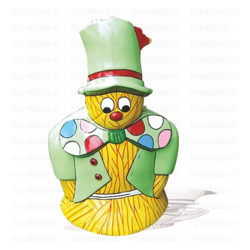 Frp Animals Dustbin - Color: Red
