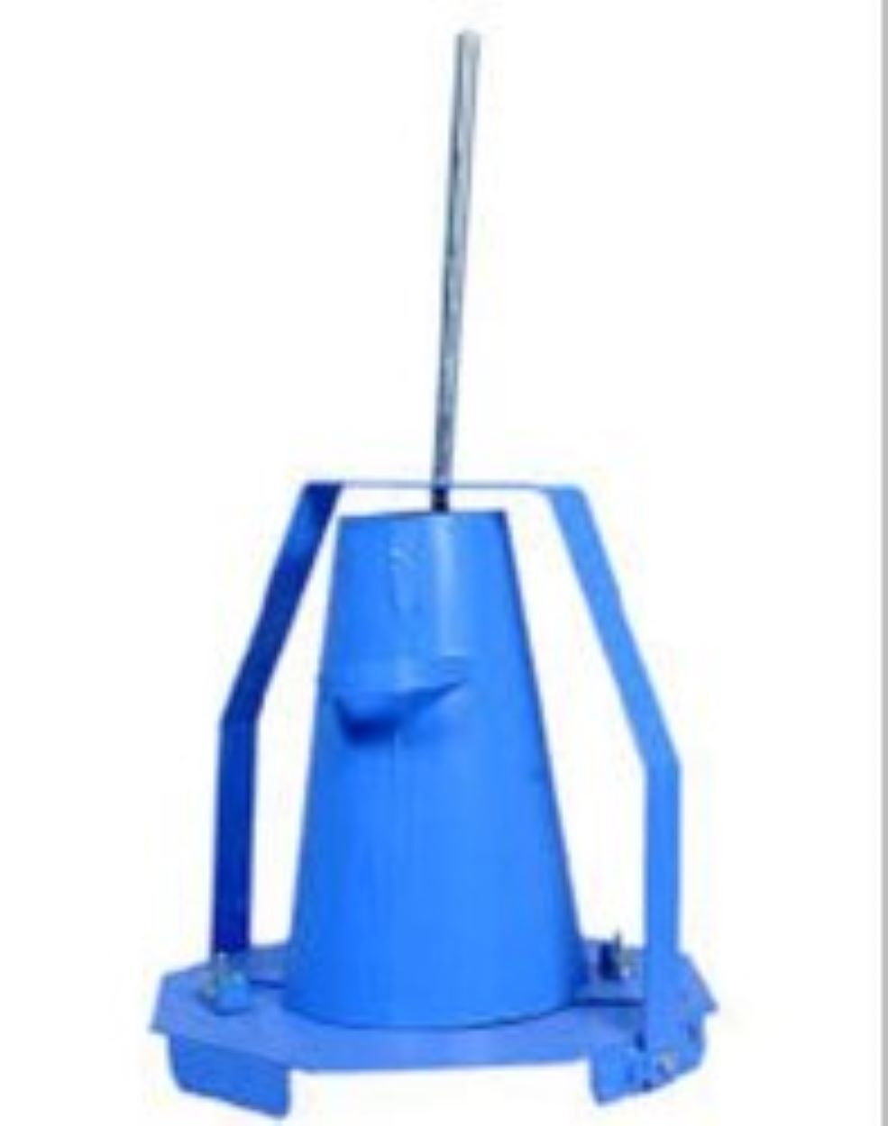 Slump Test Apparatus - Metal Slump Cone 200mm Dia X 300mm, Blue Base Plate 200mm, Tamping Rod 16mm Dia X 600mm | Isi 7320 Compliant, Accurate Test, Durable Build, Easy Use, Reliable Results