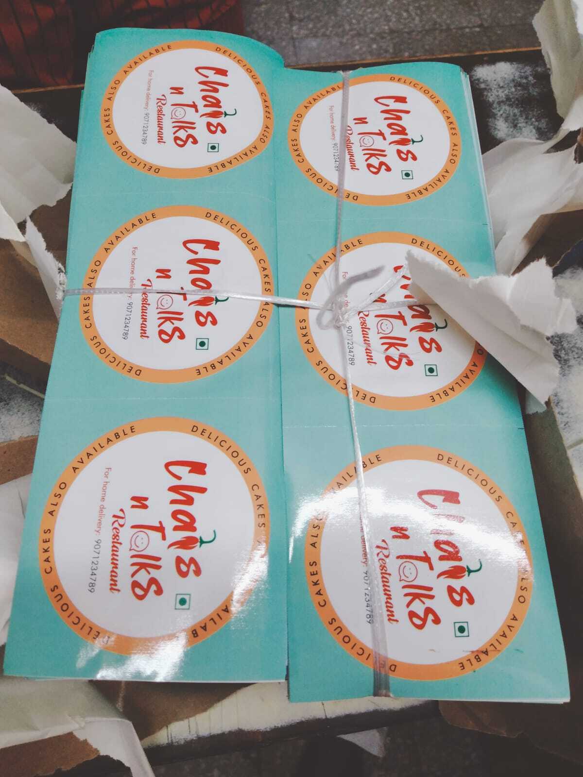 Plastic Stickers Printing Services