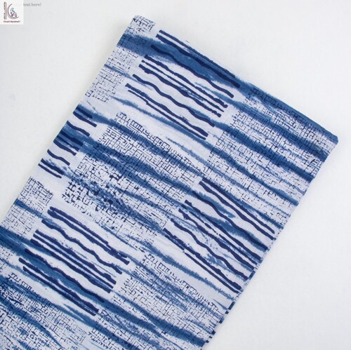 सुंदर इंडिगो हैंड ब्लॉक प्रिंट