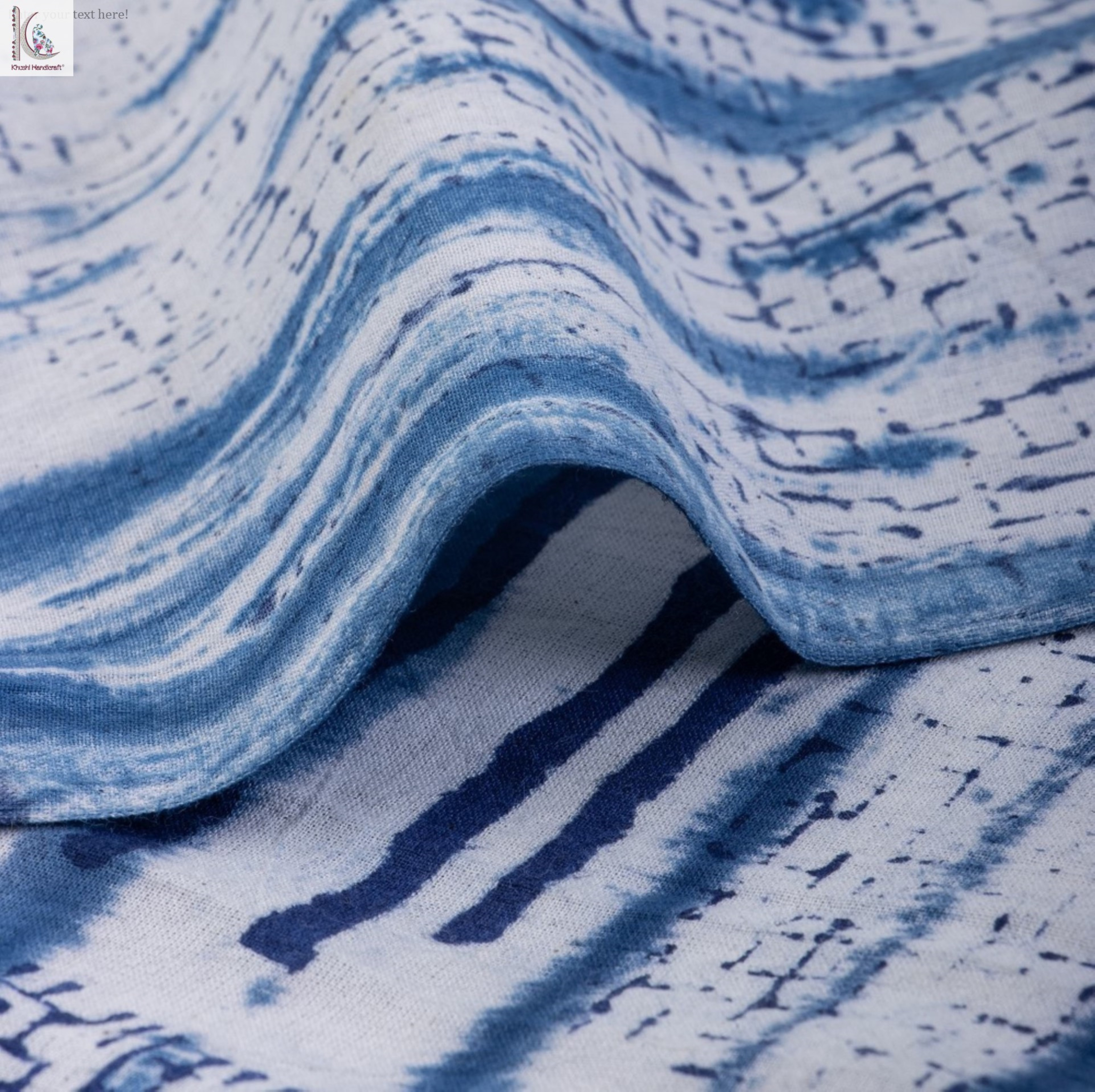Beautiful Indigo Hand Block Print - 100% Cotton, Lightweight Blue And White Fabric | Shrink-resistant, Ideal For All Seasons