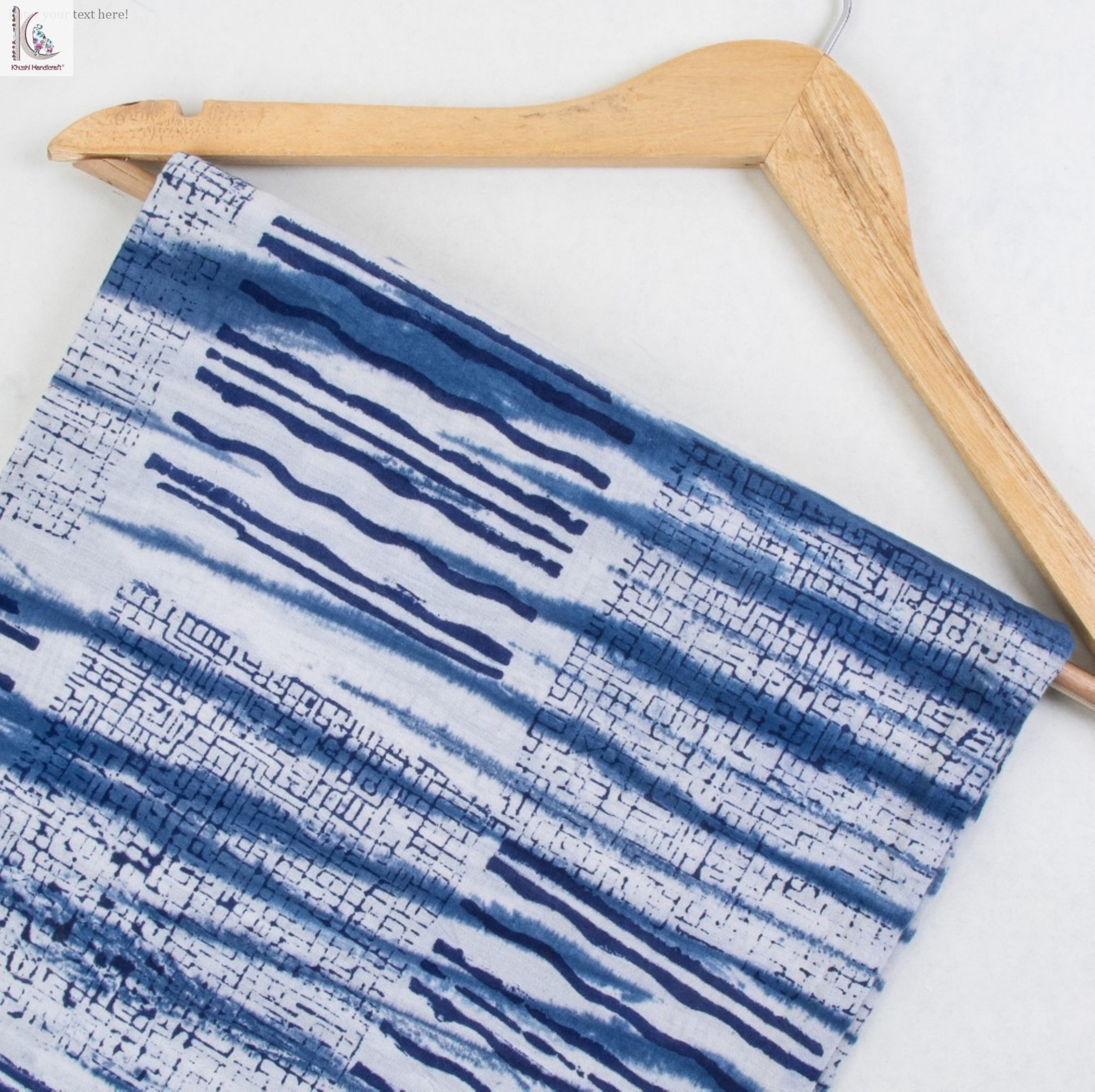 Beautiful Indigo Hand Block Print - 100% Cotton, Lightweight Blue And White Fabric | Shrink-resistant, Ideal For All Seasons