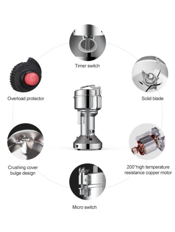650 Watts Masala Grinder Size: 16.50x14x33.5cm