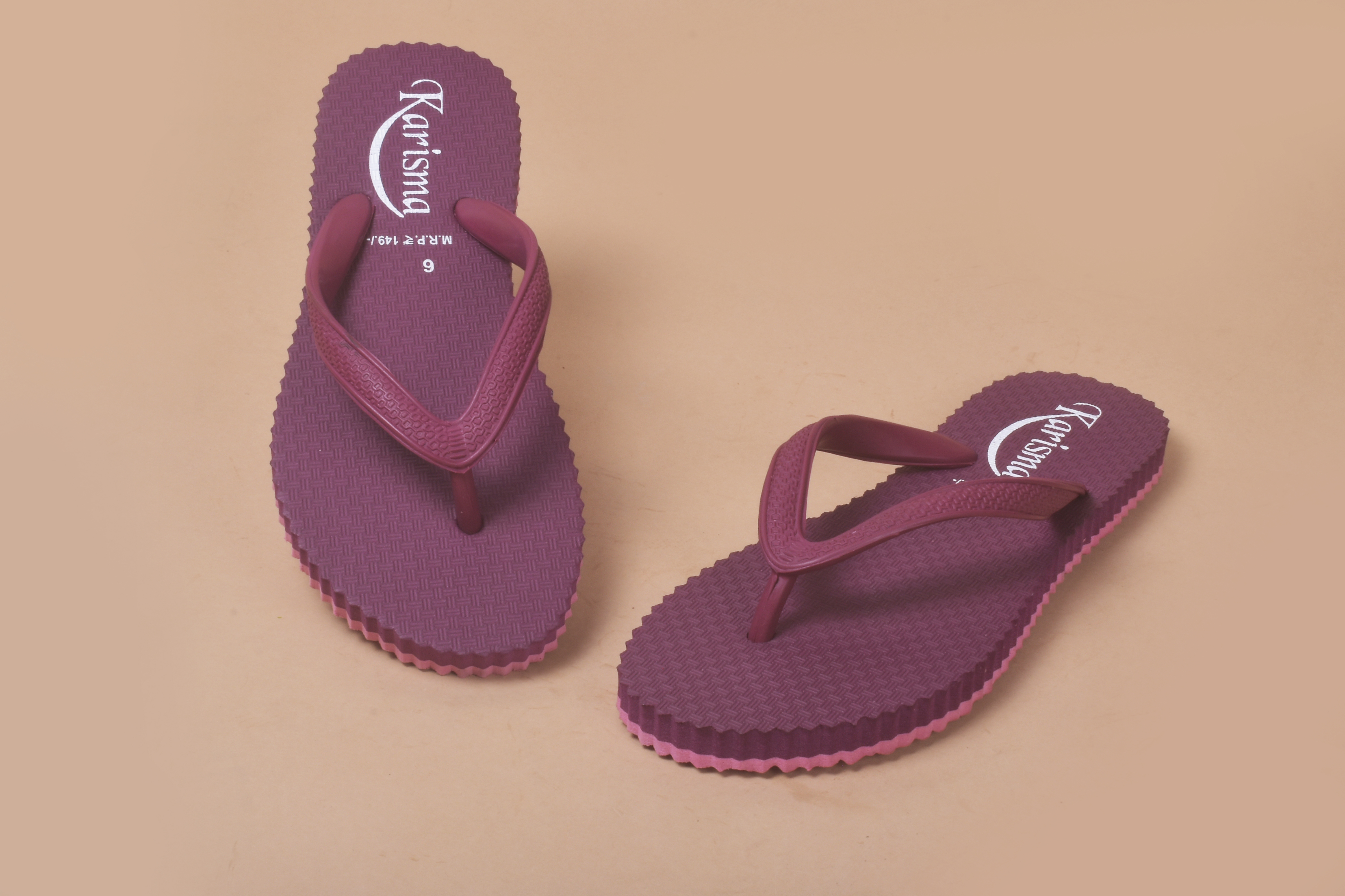 Karisma Gold Fancy - Rubber & Eva Upper Size 4x8 | Unisex Design With Durable Rubber Outsole