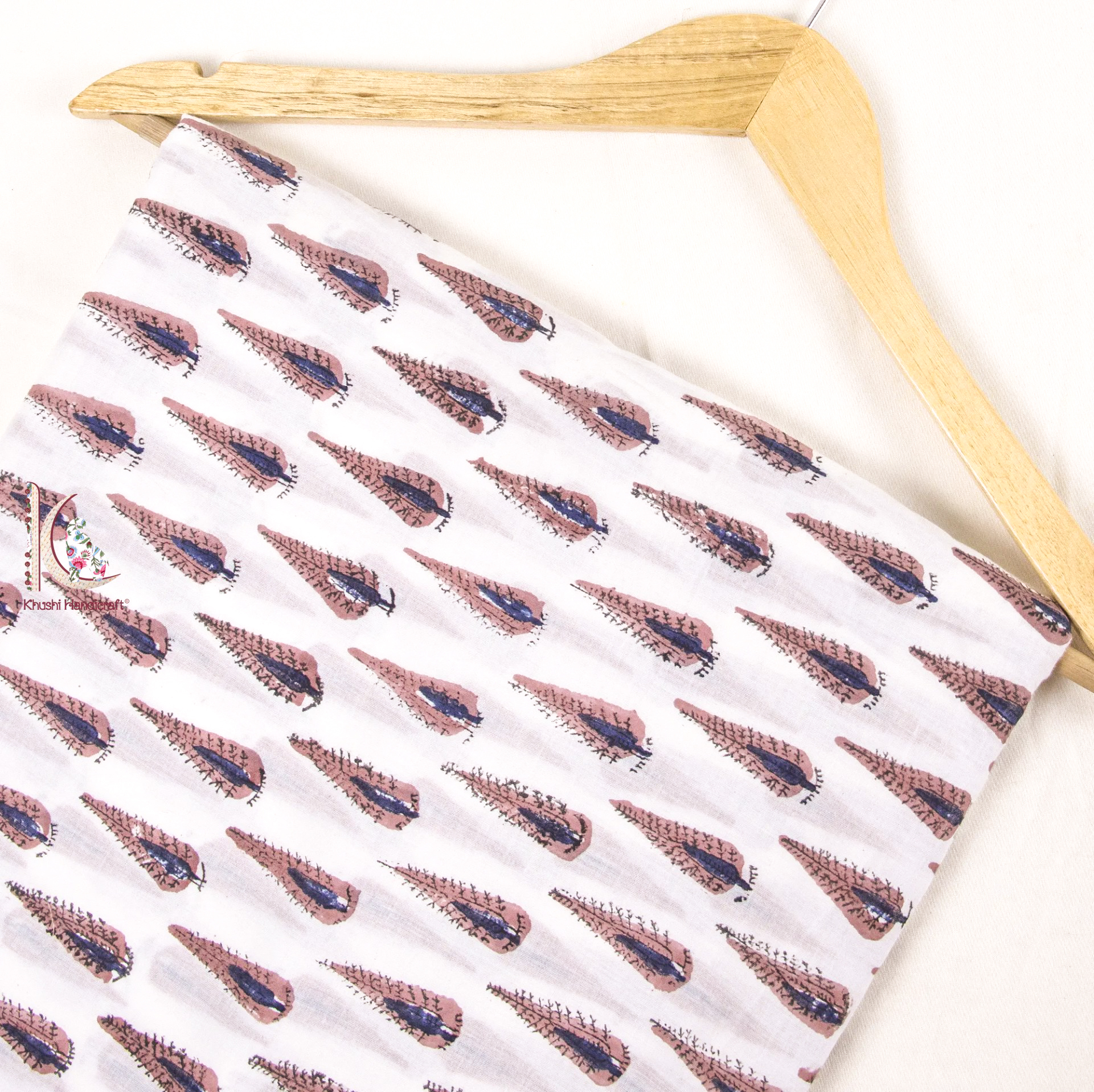 Hand Block Printed Fabric - Pure Cotton, Light Weight | Available In All Colors, Ideal For Suits, Kids Wear, And Bags