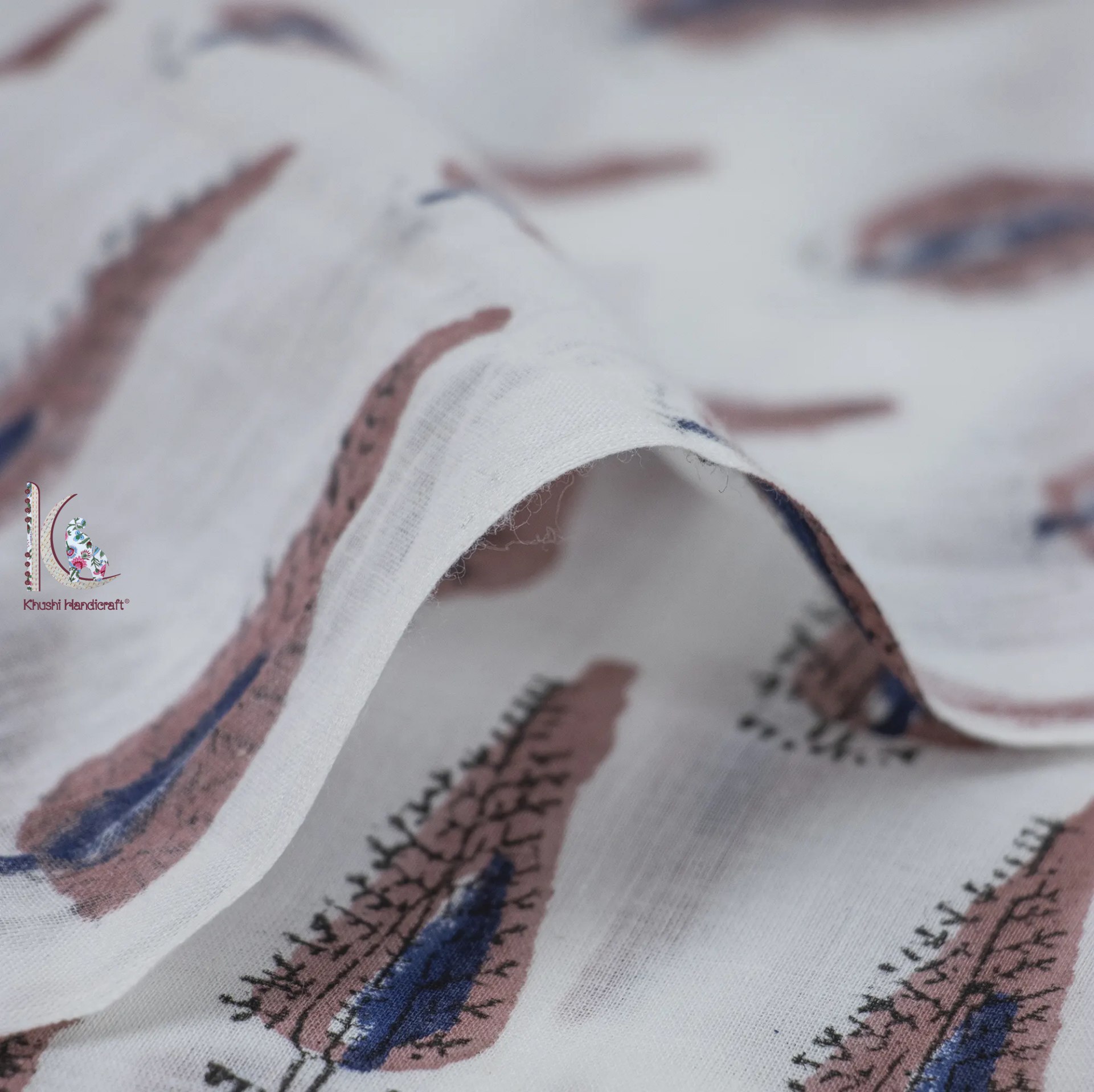 Hand Block Printed Fabric - Pure Cotton, Light Weight | Available In All Colors, Ideal For Suits, Kids Wear, And Bags