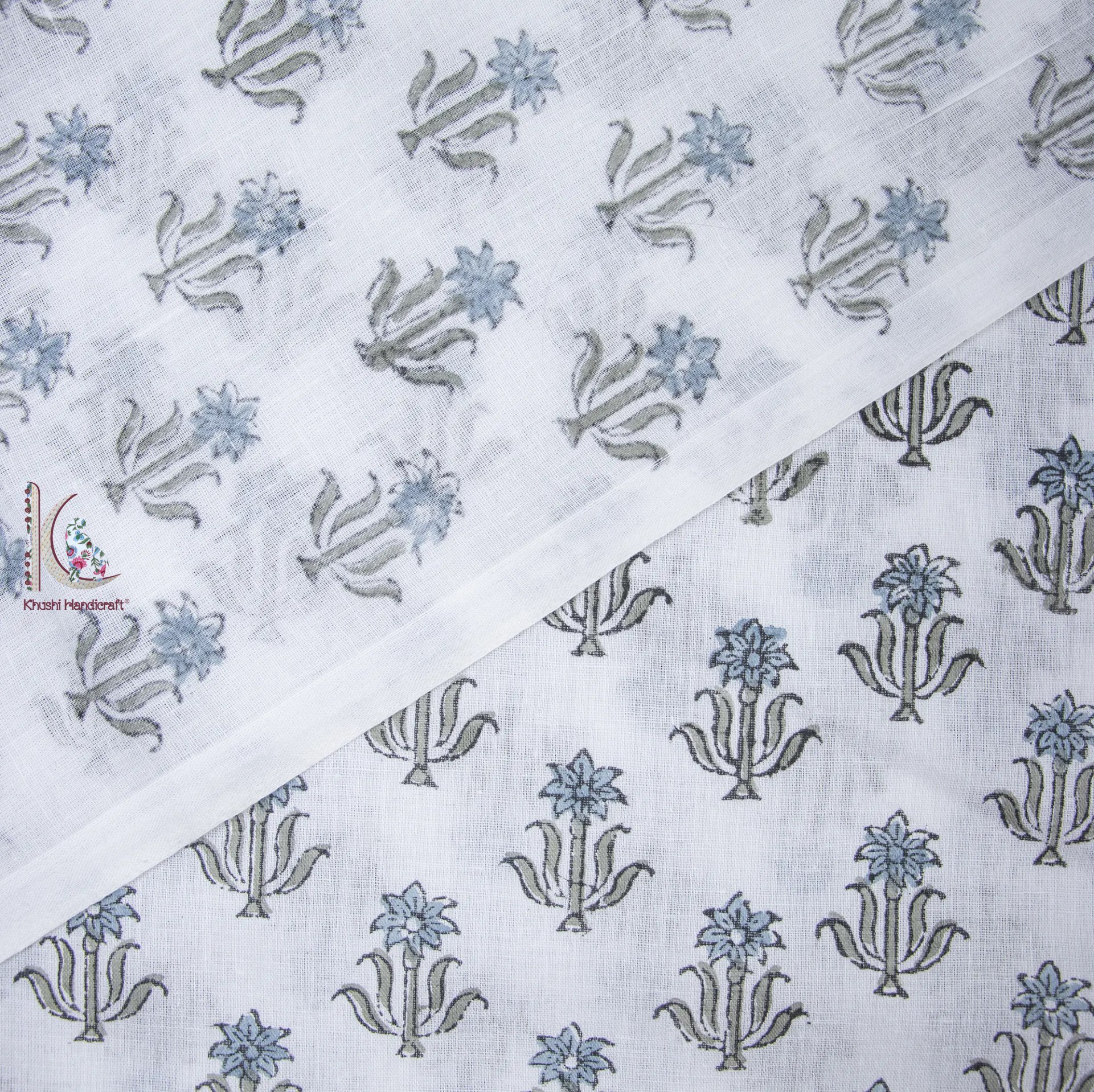Light In Weight Sanganeri Bagru Hand Block Print Fabric