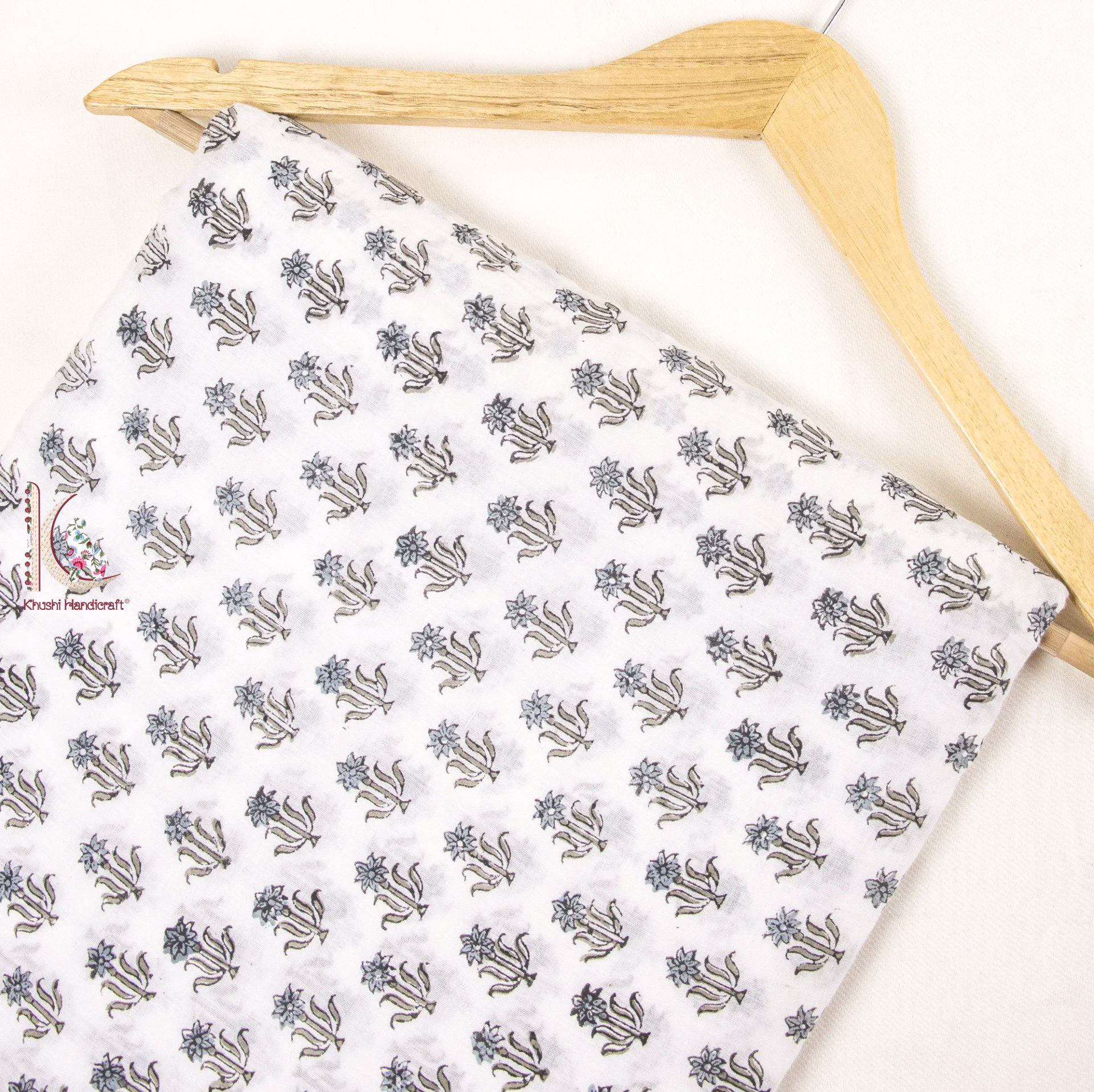 Light In Weight Sanganeri Bagru Hand Block Print Fabric