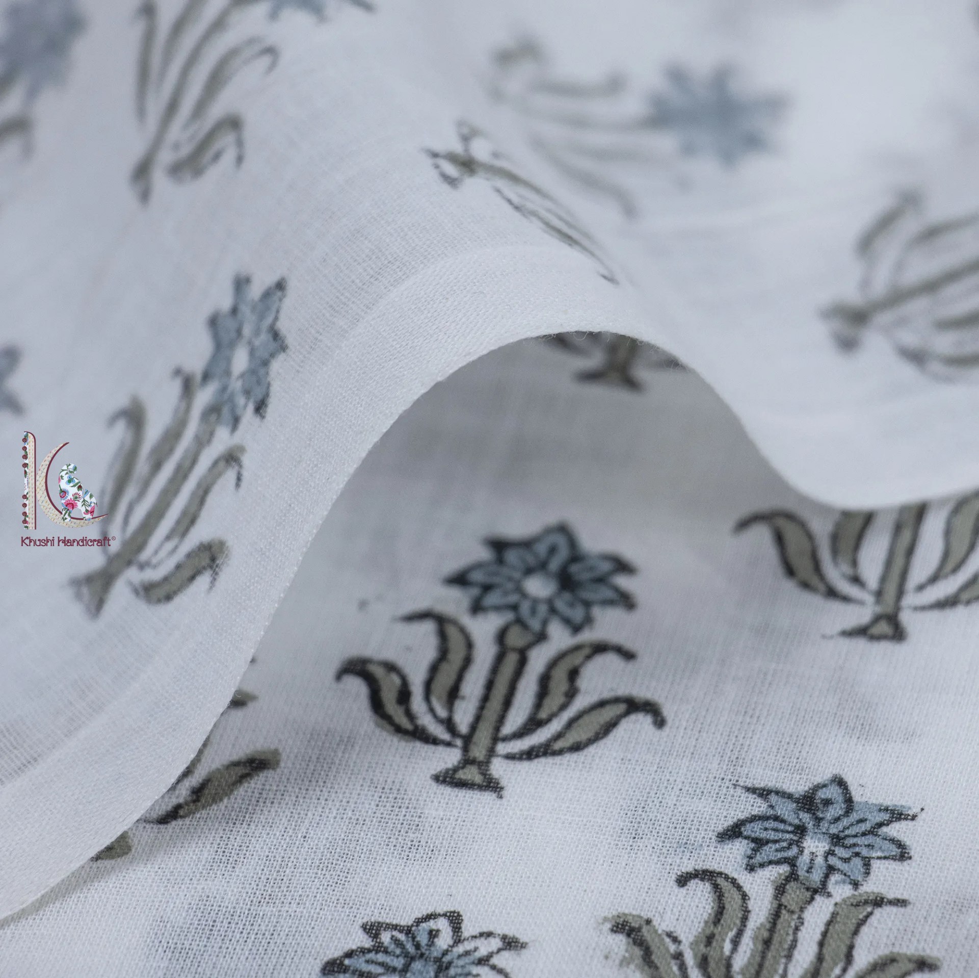 Light In Weight Sanganeri Bagru Hand Block Print Fabric