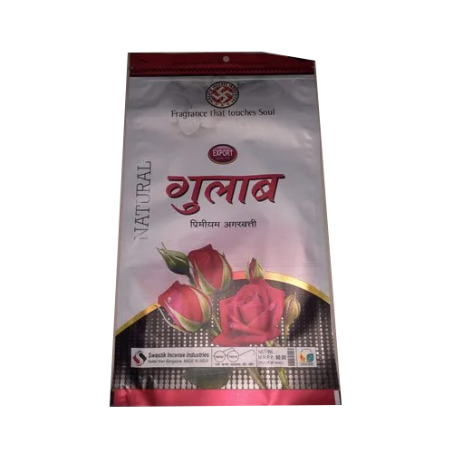 अगरबत्ती की कठोरता के लिए खाली ज़िपर पाउच: सॉफ्ट