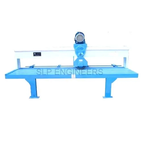 Portable Granite Edge Cutting Machine - Mild Steel, 12 Feet X 3.5 Feet Table, 14 Inch Blade Diameter | Manual Control System, Industrial Use, Portable Design
