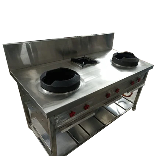 चाइनीज थ्री बर्नर रेंज आयाम (L* W* H): 60x30x32 इंच (इंच)
