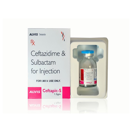 इंजेक्शन के लिए लिक्विड सेफ्टाज़िडाइम और सुल्बैक्टम