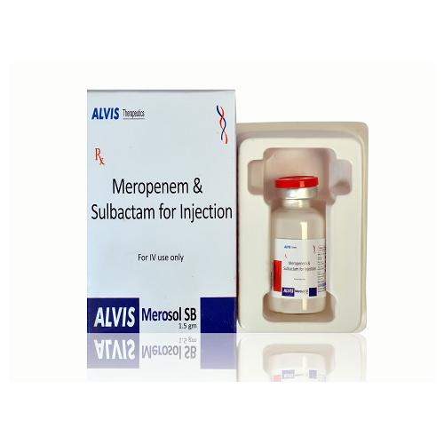 इंजेक्शन के लिए लिक्विड मेरोपेनेम और सुल्बैक्टम