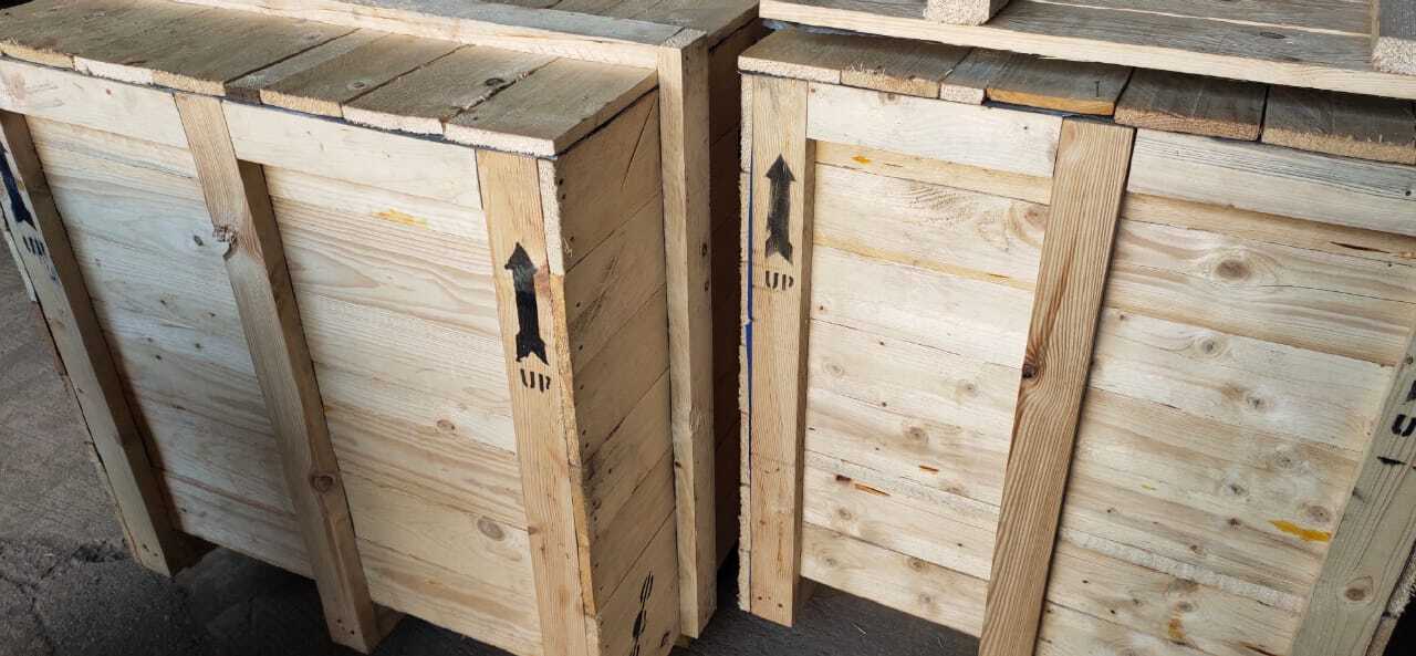 Wooden Crate Type Box - High-quality Hardwood & Softwood, Matte Lamination Finish, Durable Natural Aesthetic
