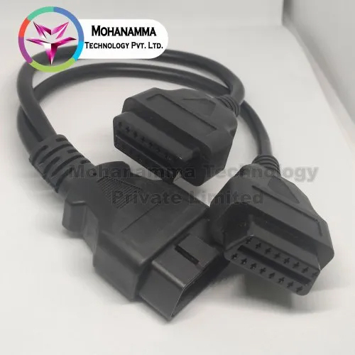  ब्लैक Obd2 स्प्लिटर केबल कनेक्टर