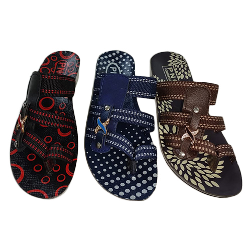 Ladies Slipper - Fabric, Size 5x8, Color Options: Black, Brown, Blue, Cherry | Lace Closure, Slip-On Style, PU Upper and Outsole